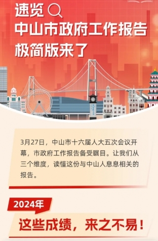 劃重點(diǎn)！2025年中山市政府工作報(bào)告極簡(jiǎn)版來(lái)了！